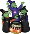 Three Witches with Cauldron Inflatable Prop