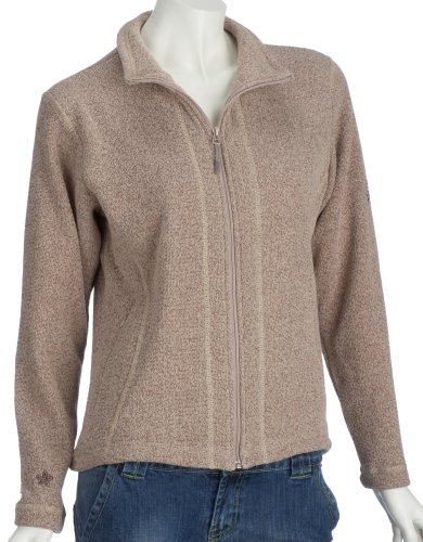 Maul Bozen Damen Strickflleece Jacke, beige