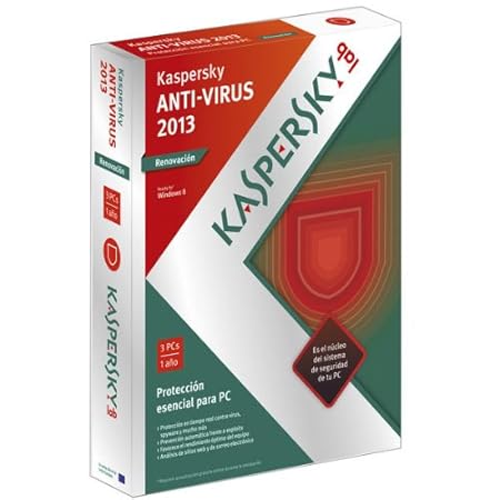 Kaspersky AntiVirus 2013 3 Licencias - 1 Año - Renovacion