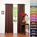 Solid Thermal Insulated Blackout Curtains, Chocolate