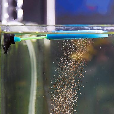 DAVE Multi Color multi size Fish Food-Feeding Station Circle Shape Aquarium Feeder Fish Tank Color Blue