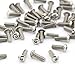 Owfeel Pack of 50pcs M5*16MM Button Head Hex Socket Cap Screws 304 stainless steel bolts