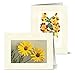 Note Card Cafe All Occasion Greeting Cards with Aqua Blue Envelopes | 36 Pack | 6 Unique Vintage Flowers Designs | Blank Inside, Glossy Finish | Great for Sending Notes, Gifts, Bulk