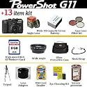 Canon Powershot G11 10.0 Megapixels 5X Optical Zoom W/ Ultimate ButterflyPhoto Accessory Kit Includes Lenses, 8GB Memory, Case, Spare NB-7L Battery, Tripod, Case + Much More