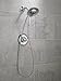 Delta Faucet 5-Spray In2ition 2-in-1 Dual Hand Held Shower Head with Hose, Chrome 58045