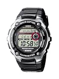 CASIO WV-200E-1AVEF - Reloj para ni�os de cuarzo, correa de resina color negro (con radio, cron�metro, alarma, luz)