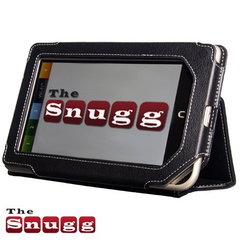 Snugg Nook Color Case and Flip Stand with Elastic Hand Strap and Premium Nubuck Fibre Interior (Black) for Barnes & Noble Nook Color Tabet - From Snugg, the Creators of the Number 1 Best Selling iPad 2 Case
