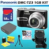 Panasonic Lumix DMC-TZ3K 7.2MP Digital Camera (Black) + 1GB ACCESSORY KIT BUNDLE