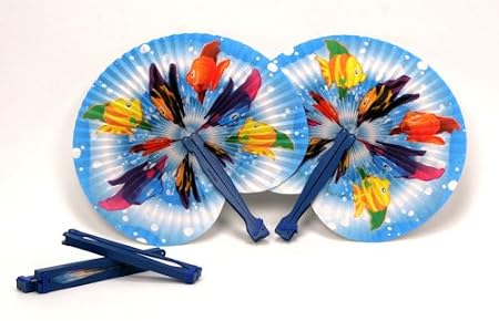 Tropical Fish Fans - 12-pack
