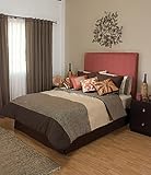 IMAGE OF Brown Beige Orange Comforter Sheets Bedding Set Full 12 Pcs