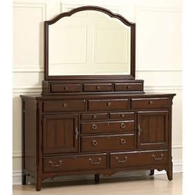 Broyhill 4670-232 Attic Heirlooms - Fireside Cherry Door Dresser in Cherry