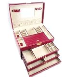 Coffret &agrave; Bijoux "La Diva" Rouge