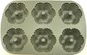Nordicware Cast Aluminum Bundt Festival Muffin Pan, 6 Cups / 1.5 Liters, Commercial Non StickQuantity Limited
