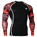 Fixgear Mens Womens Sport Under Compression Base Layer T Shirt Long Sleeve S~4XL