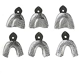 AZDENT&reg; Stainless Steel Dental Impression Teeth Tray Autoclavable(6pcs/kit)