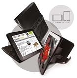 Tuff-Luv Bi-Axis Napa Leather Case Cover for Apple iPad - Black