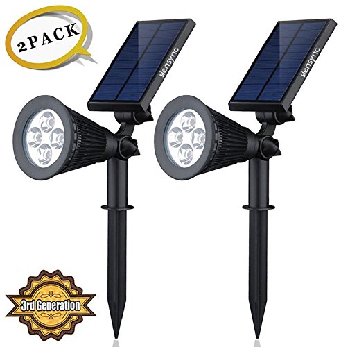 Solar led lights (2 pack) [3rd generation] siensync(tm)…