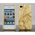 Original iGard� BH03 iPhone 4 4S Bambus 100% Natur Holz Schutzh�lle Etui Tasche Bamboo Case Motiv Birds Herbst Baum