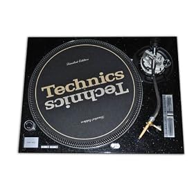 Black Glitter Face Plate for Technics SL-1200 SL-1210 MK5 M3D Turntables by