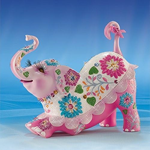 The Bradford Exchange Parade For Peace Reach High For Hope Breast Cancer Support Elephant Figurine
