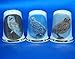 Porcelain China Collectable - Set of Three Thimbles - Owls Assorted