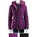 BellaDonnaModen Warme Winterjacke Steppjacke Kapuze, Gr.36 - 46