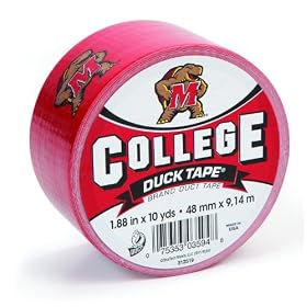 Duck Brand 240232 1.88-Inch x 10 -Yard University of Maryland College Logo Duck Tape