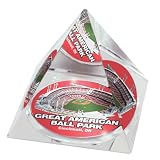 MLB Cincinnati Reds Great American Ballpark Crystal Pyramid Paperweight