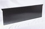 DeeZee Diamond Plate Aluminum Full Tailgate Protector Black Tread Chevrolet Silverado 2007 to 2008 (New Body) Works only with Flared Tailgate