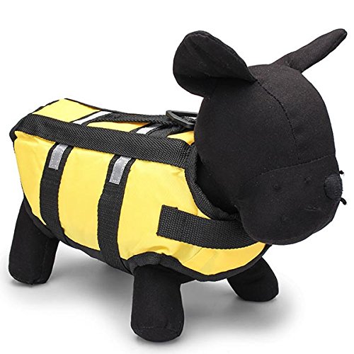 Pet Light Reflective Stripes Adjustable Life Jacket Dog Safty Swimsuit