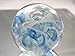 Murano Hand Blown Glass Light Blue Bubble Paperweight NP-0426