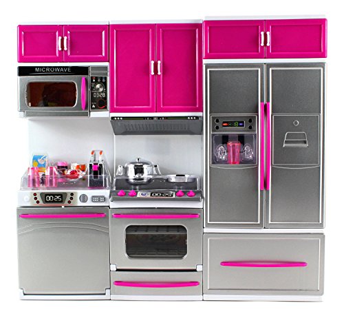 modern kitchen battery operated kitchen playset