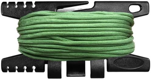 Spool Tool - Black with 50 FT Mil-Spec Camo Green Paracord