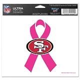 San Francisco 49ers Breast Cancer Awareness 4x6 Ultra Decal