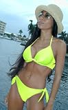 Jax Couture Yellow Bikini Underwire Bra & Lowrise Bikini