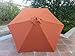 Formosa Covers 9ft Umbrella Replacement Canopy 6 Ribs in Terra Cotta (Canopy Only)