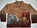 Three Horses Woven Cotton Cardigan