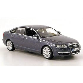 Audi A6 (C6), met.-gris, 2004, Model Car, Miniature d�j� mont�e, Minichamps 1:43