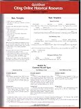 Quicksheet Citing Online Historical Resources