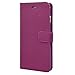 iPhone 6 Plus Purple Case, Abacus24-7 iPhone 6 Plus Wallet Case [Book Fold] Leather Apple iPhone 6 Plus Flip Cover with Foldable Stand, Pocket for ID, Credit Card Slots - Purple Flip Case for Apple Phone 6 Plus