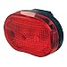 Smart 3 LED Rear Light - Red, (2xAAA batt. inc.)