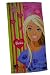 Badetuch Barbie 75 cm * 150 cm Herzen Handtuch Mädchen pink rosa gestreift Puppe Strandtuch Saunatuch Kinder Kind Baumwolle Cotton groß Schwimmbadtuch Strandlaken Frottee Frotteetuch