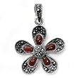 Silver Marcasite Pendants, Size: 36mm