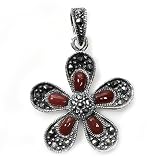 Silver Marcasite Pendants, Size: 36mm