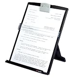 3M Desktop Document Holder DH340MB, 3.375 inches x 12.0 inches x 1.75 inches, Black