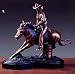 Bronze Plated Resin Western Cowgirl Riding a Horse Sculpture Statue Cowboy with Base 12" W X 9.5" H
