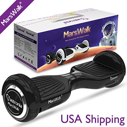 MarsWalk® Smart Self Balancing Scooter With Advanced Software, 10% More Range, 300% More Sensibility, Beginner Assistance System, Precise Balance Control, Uphill and Downhill Capacity (Black) ¡­