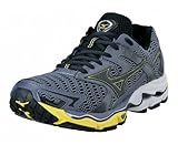 MIZUNO Wave Nirvana 8 Herren Laufschuhe, Grau/Gelb/Schwarz, 40