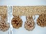 3" Unique Tassel Ball Fringe Trim Tan Brown Per Yard