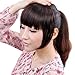 Fashion False Bang Black Neat Fringe Hairpiece Clip in Hair Extensions Accessories